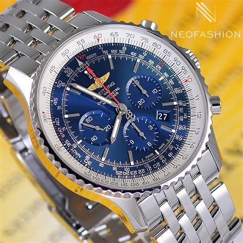 breitling navitimer blau|breitling navitimer 01 blue dial.